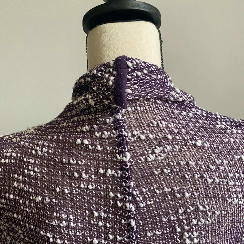 Fabletics Oversized Purple Open Yoga Sweater Size M